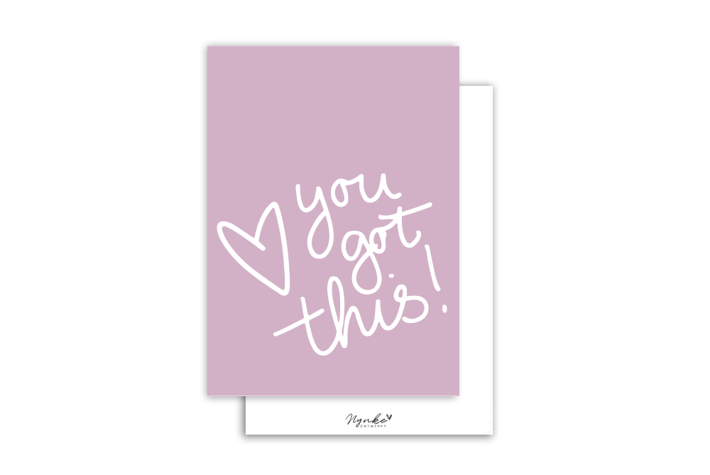 Kaart | You got this | paars